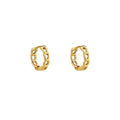 Cuban Link Hoop Earrings | Dorado Fashion