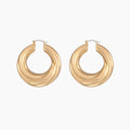 Round Twisted Hoop Earrings | Earrings by DORADO