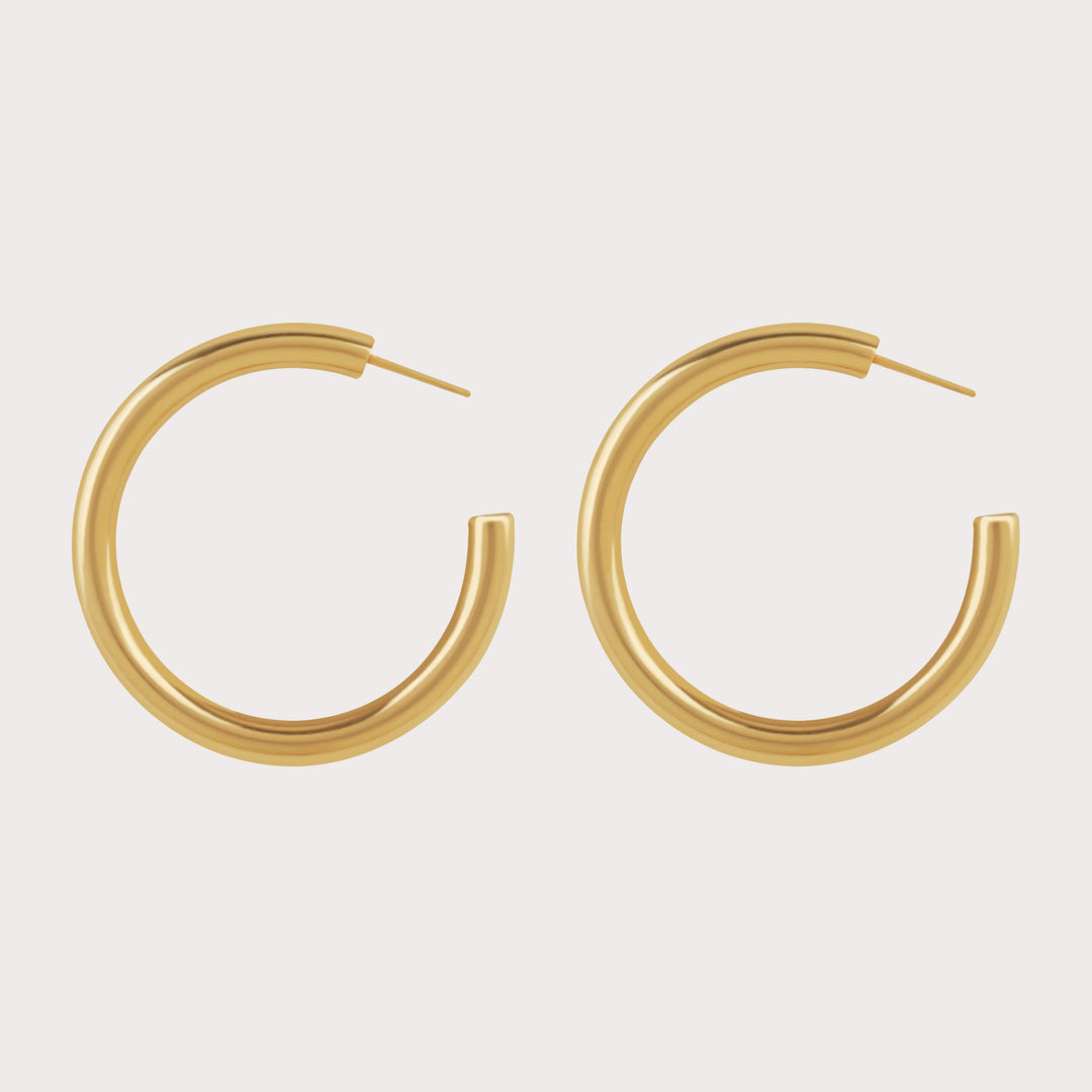 Thick Hoop Earrings | Dorado Fashion