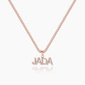 Iced Arial Name Chain | Dorado Fashion
