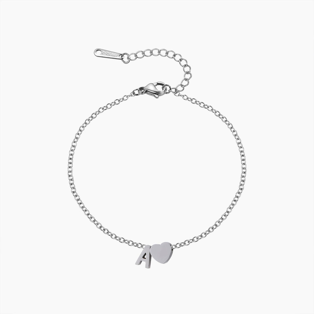 Letter Heart Anklet | Dorado Fashion