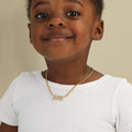 Kids Iced Year Necklace w/ Cuban Chain