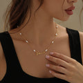 Script Name Necklace w/ Pearl Link Chain | Necklaces by DORADO