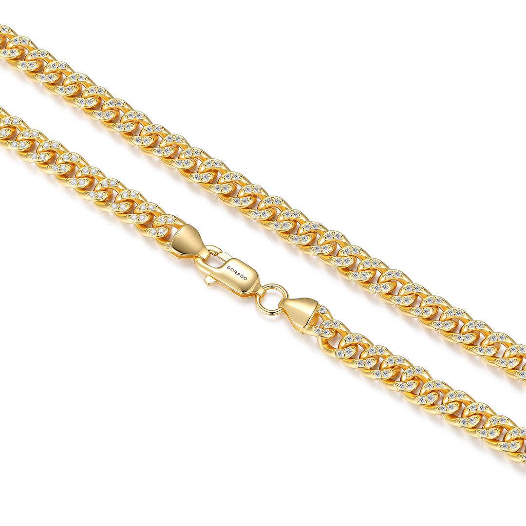 Mens Iced Cuban Link Chain - 5mm | DORADO