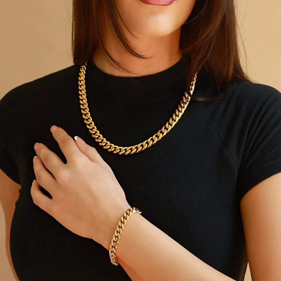 Miami Cuban Link Chain - 10mm | Necklaces by DORADO