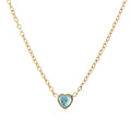 Heart Birthstone Necklace