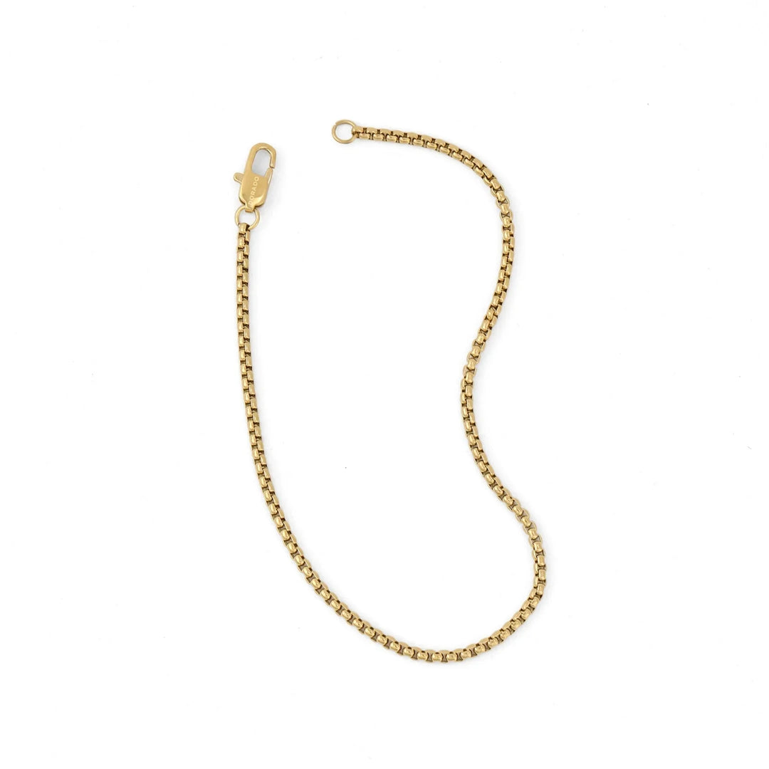 Mens Box Chain Bracelet - 2mm