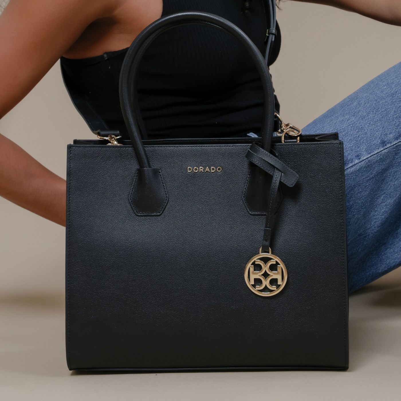 Vastella Tote Bag - Black | Handbags by DORADO