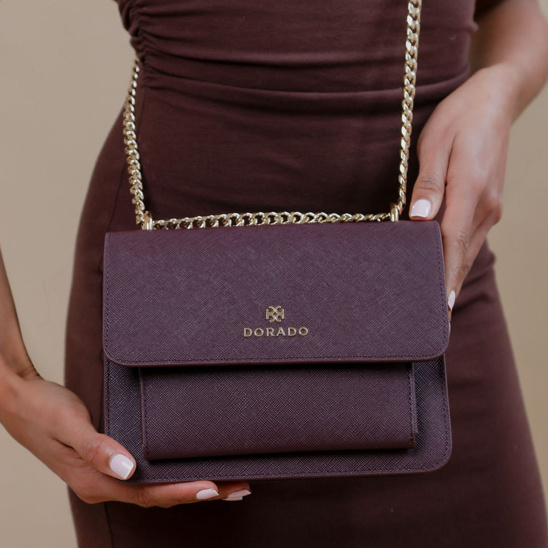 Sorella Crossbody Bag - Plum | Handbags by DORADO