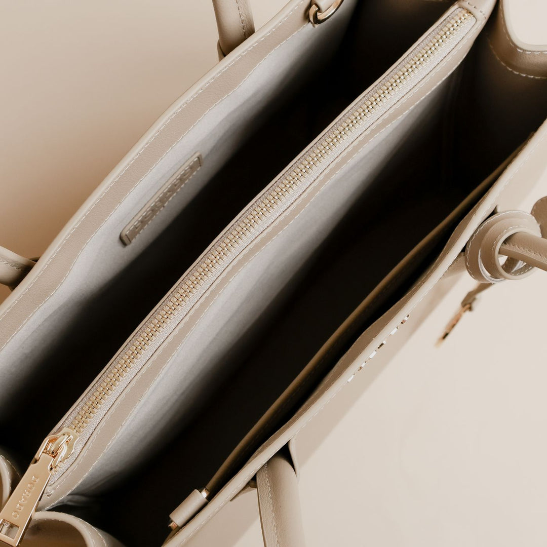 Vastella Tote Bag - Taupe | Handbags by DORADO