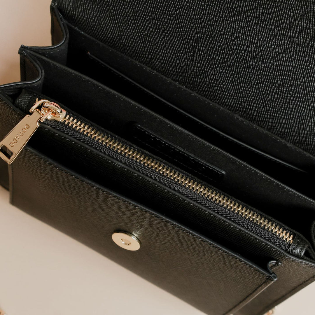 Sorella Crossbody Bag - Black | Handbags by DORADO
