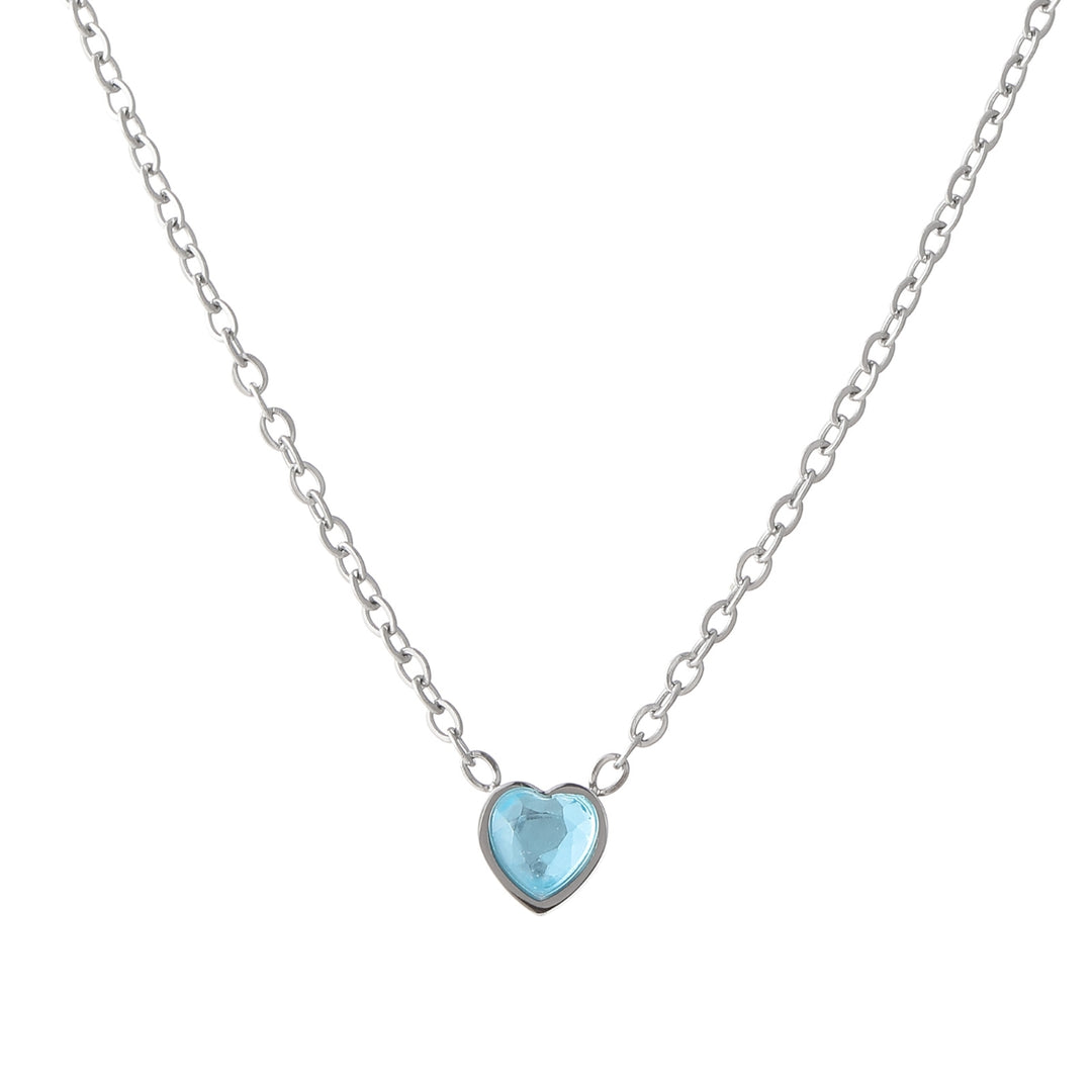 Heart Birthstone Necklace | Necklaces by DORADO