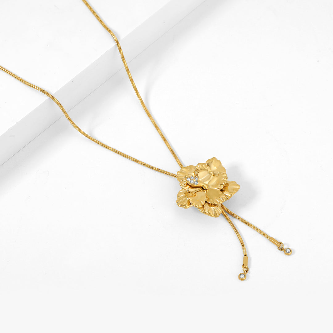 Hibiscus Petal Necklace |  by DORADO
