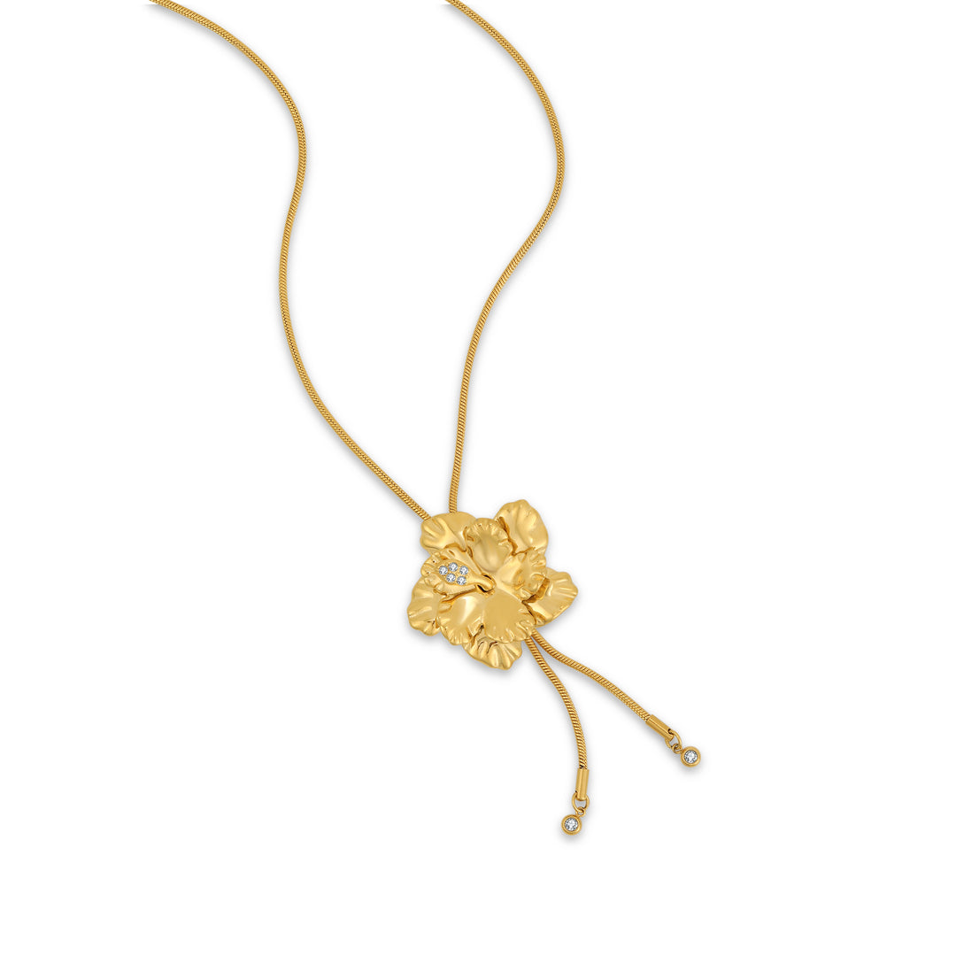 Hibiscus Petal Necklace |  by DORADO