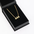 Angel Number Necklace w/ Cuban Chain | Necklaces by DORADO