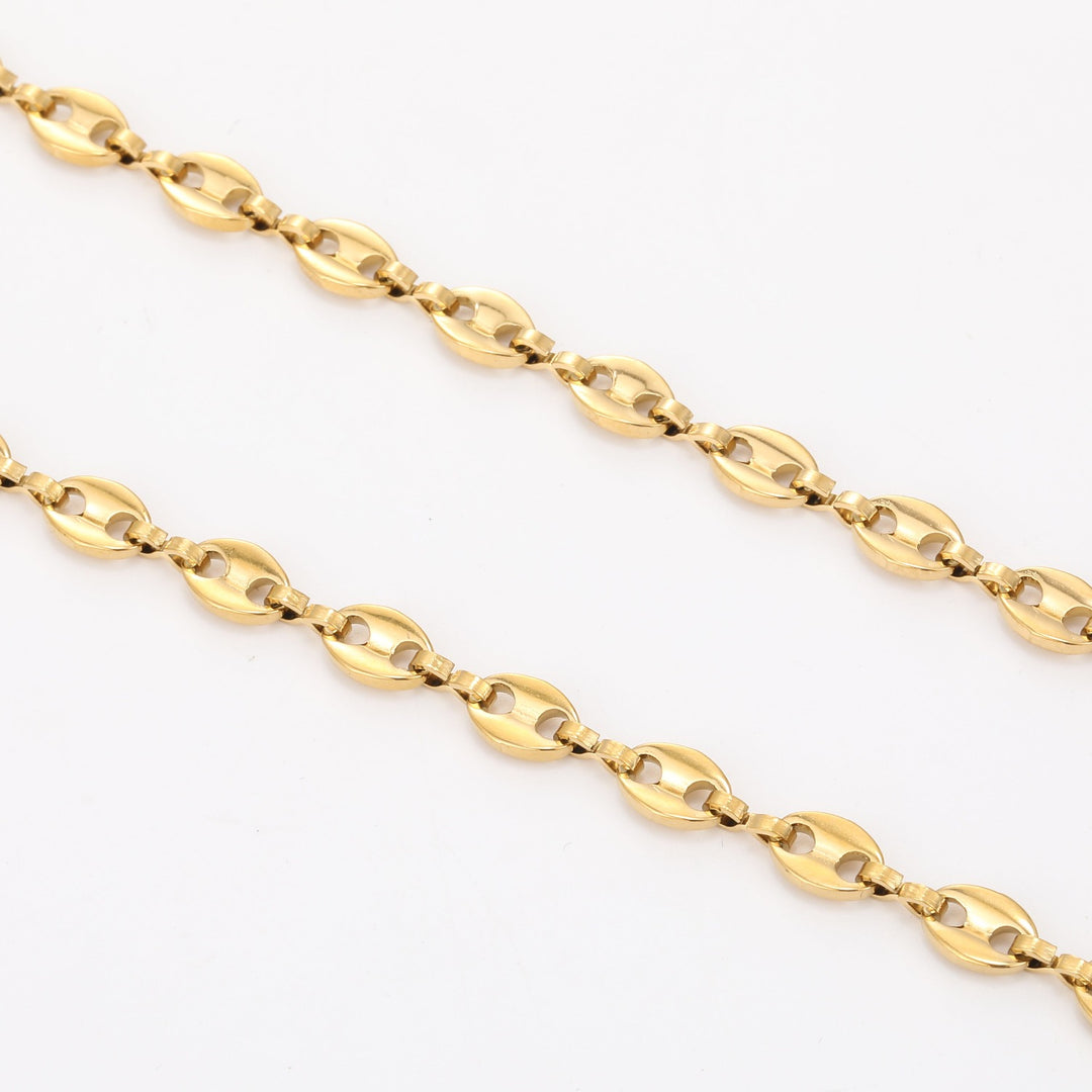 Coffee Bean Chain - 6mm | Necklaces by DORADO