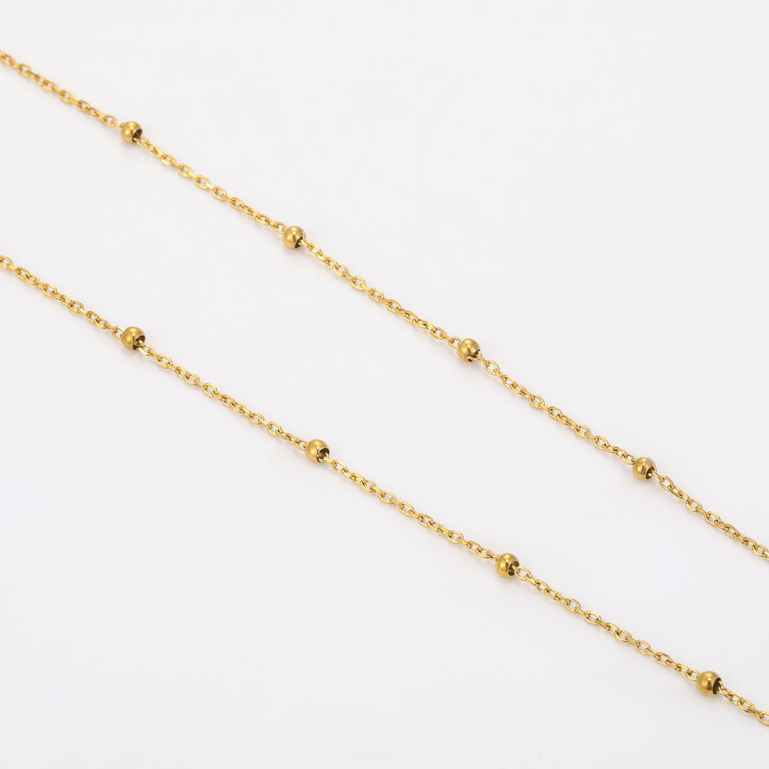 Heart Pendant Necklace w/ Satellite Chain | Necklaces by DORADO