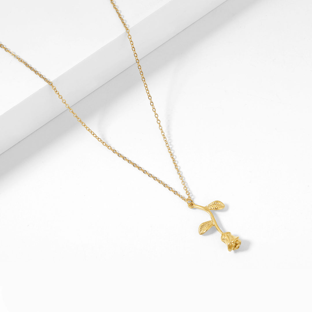 Rose Pendant Necklace | Necklaces by DORADO