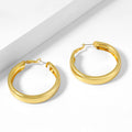 Chunky Hollow Hoop Earrings | Earrings by DORADO