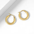 Bold Tube Hoop Earrings | Earrings by DORADO