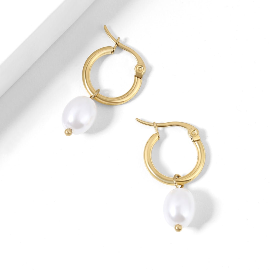 Freshwater Pearl Charm Earrings | Earrings by DORADO