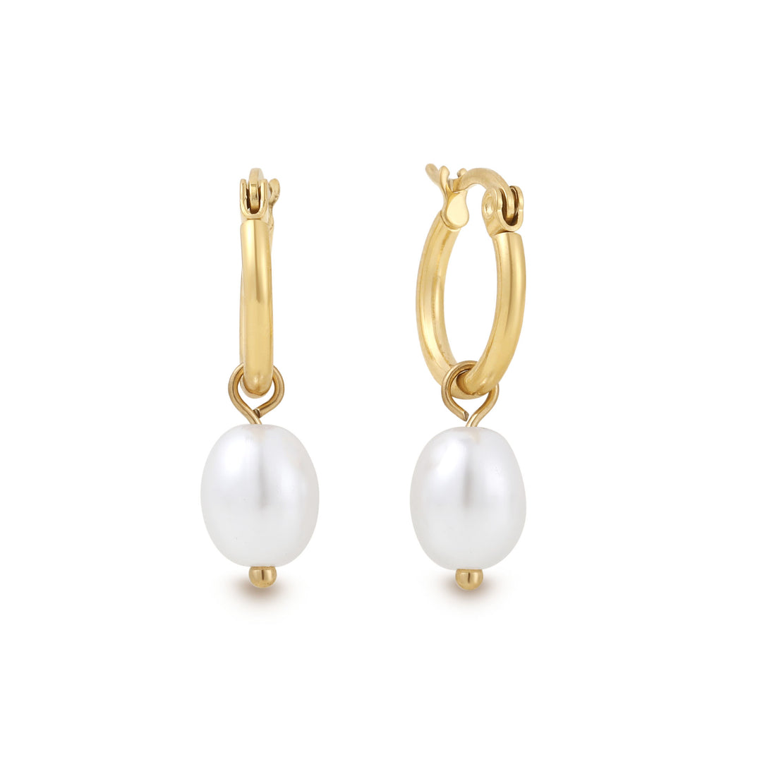 Freshwater Pearl Charm Earrings | Earrings by DORADO