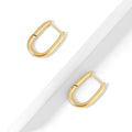 Paper Clip Hoop Earrings | Earrings by DORADO