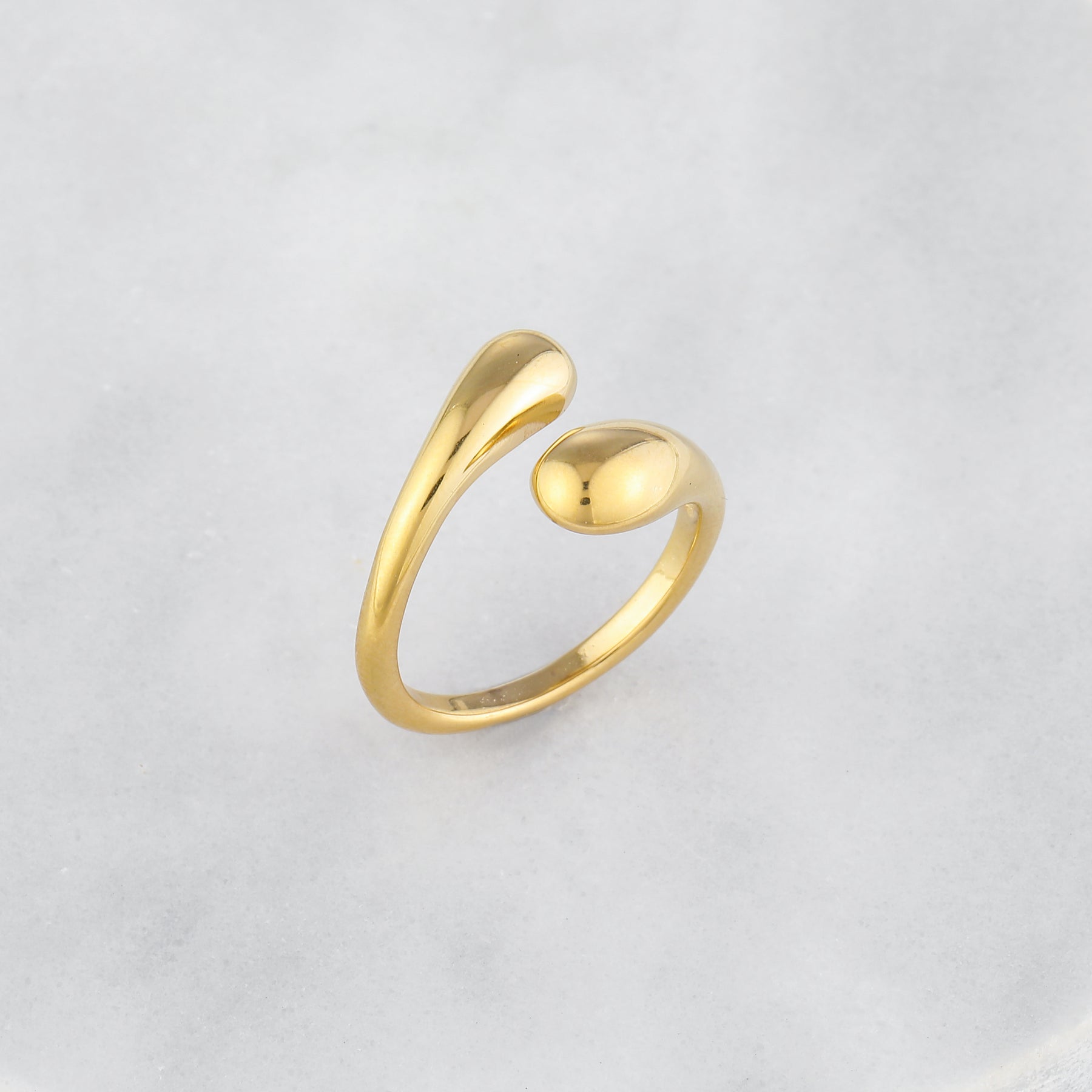 Open Twist Drop Ring | Rings by DORADO