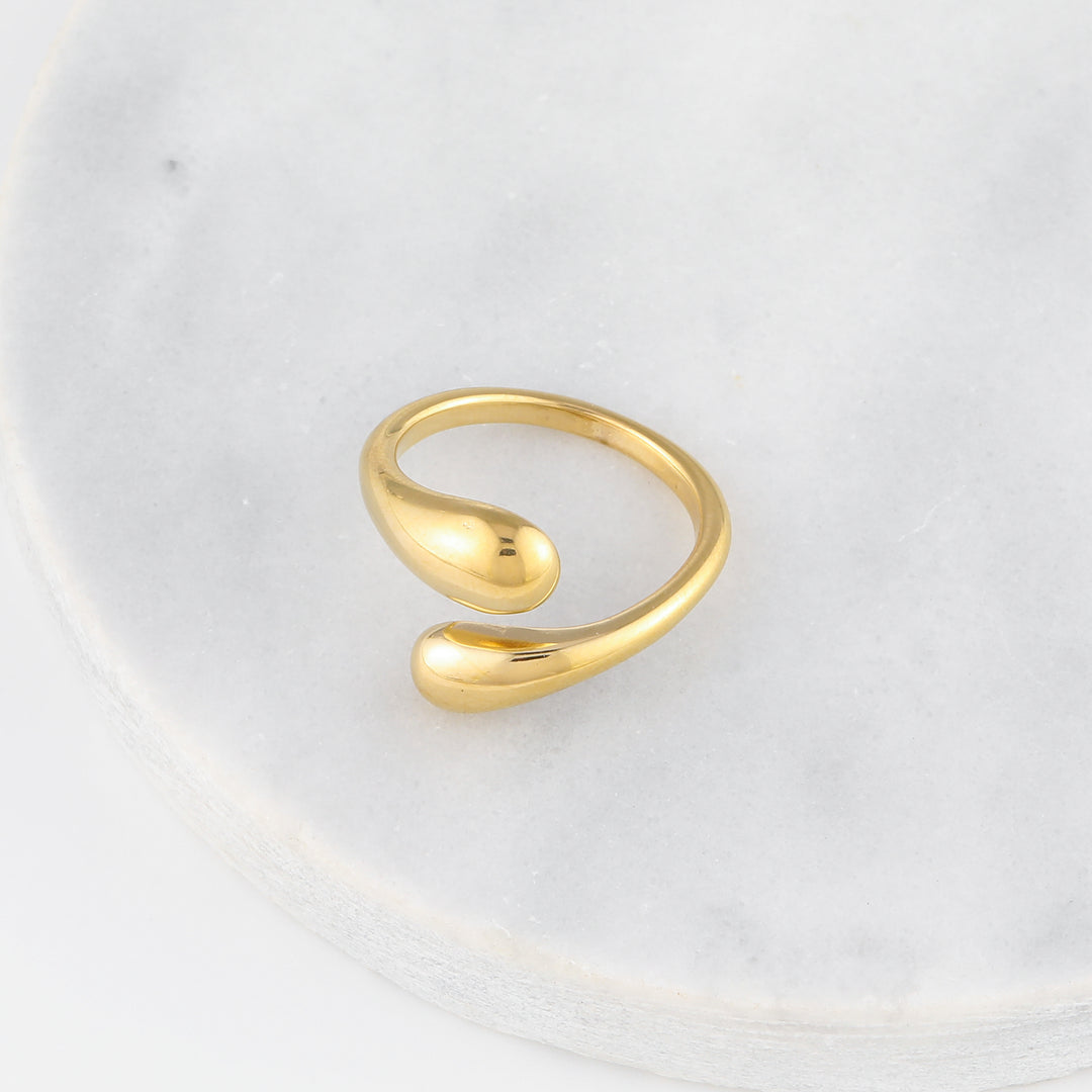 Open Twist Drop Ring | Rings by DORADO