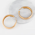 Chunky Hollow Hoop Earrings