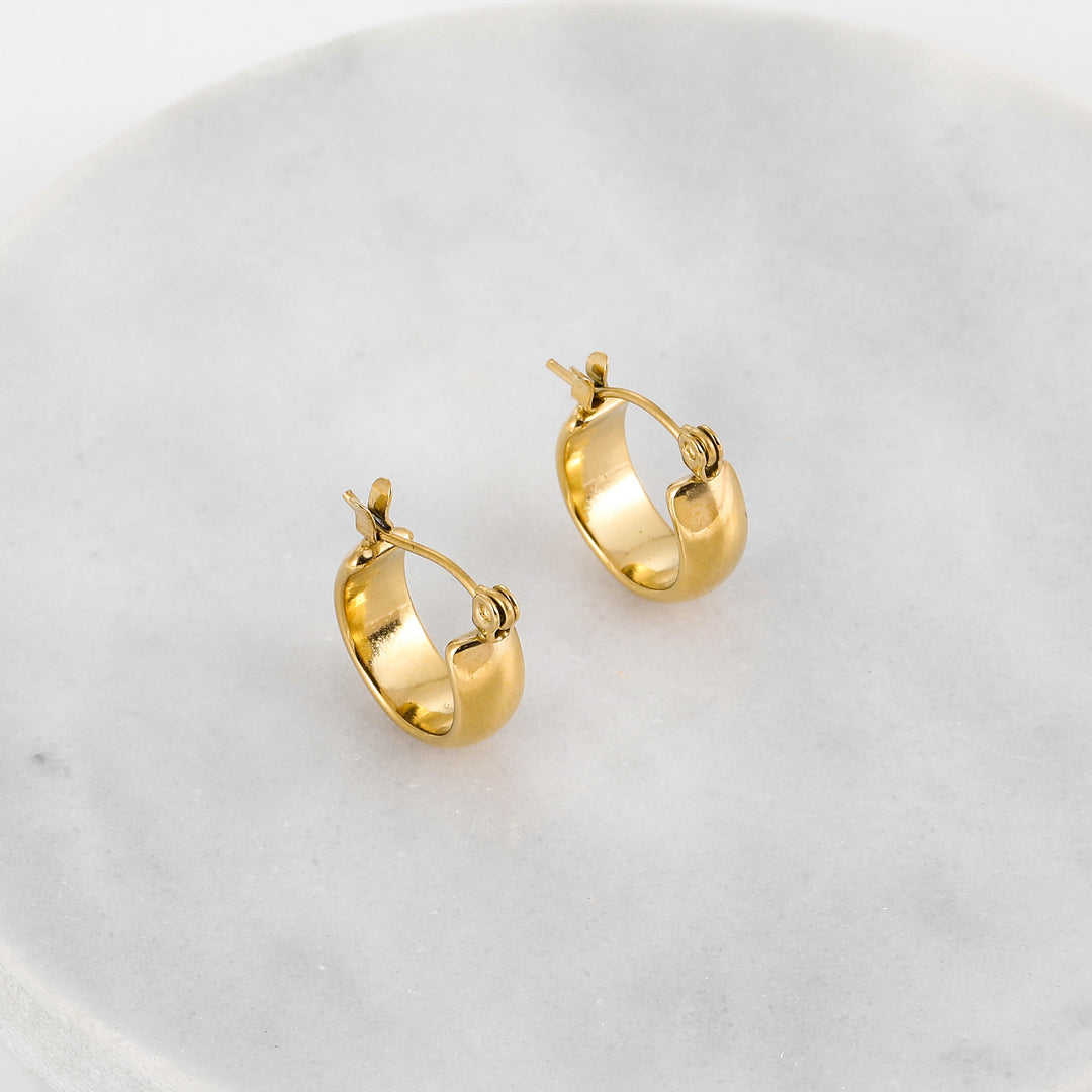 Bold Dome Hoop Earrings | Earrings by DORADO