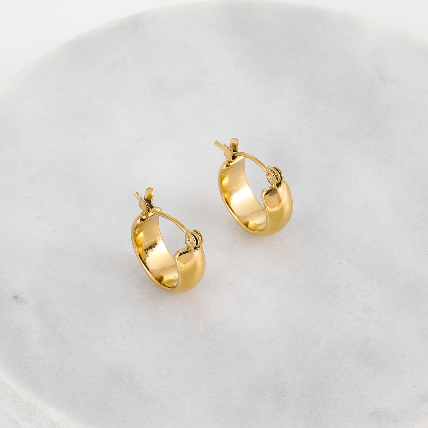 Bold Dome Hoop Earrings | Earrings by DORADO