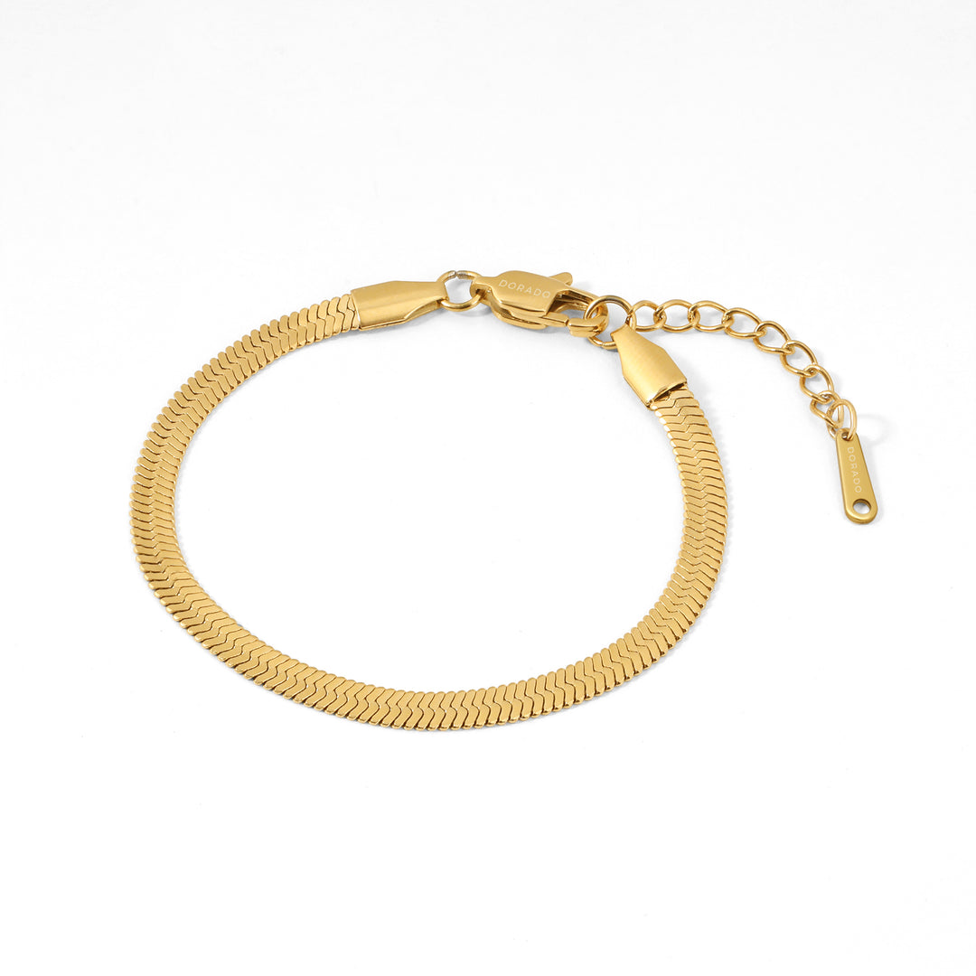 Herringbone Bracelet - 4mm | Bracelets by DORADO
