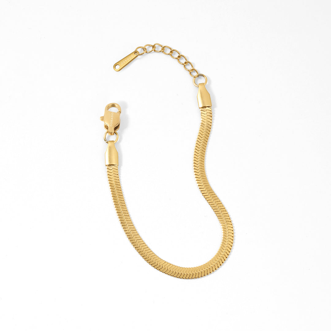 Herringbone Bracelet - 4mm | Bracelets by DORADO