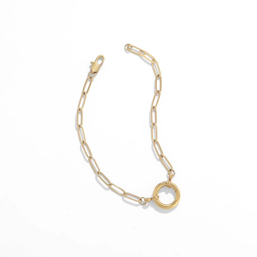 Paperclip Charm Bracelet | Bracelets by DORADO