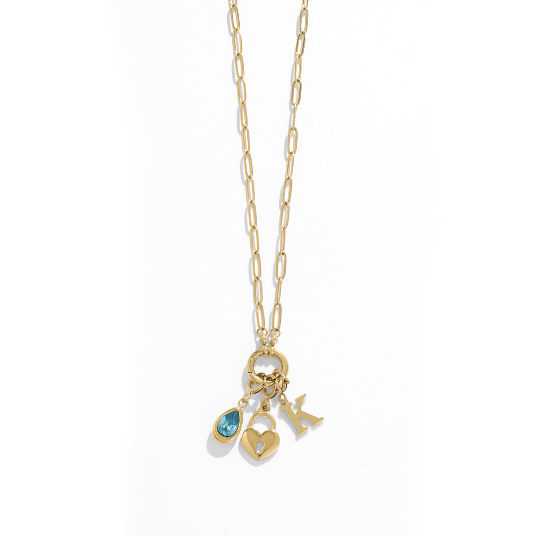 Paperclip Charm Necklace | DORADO
