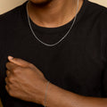 Mens Box Chain Bracelet - 2mm