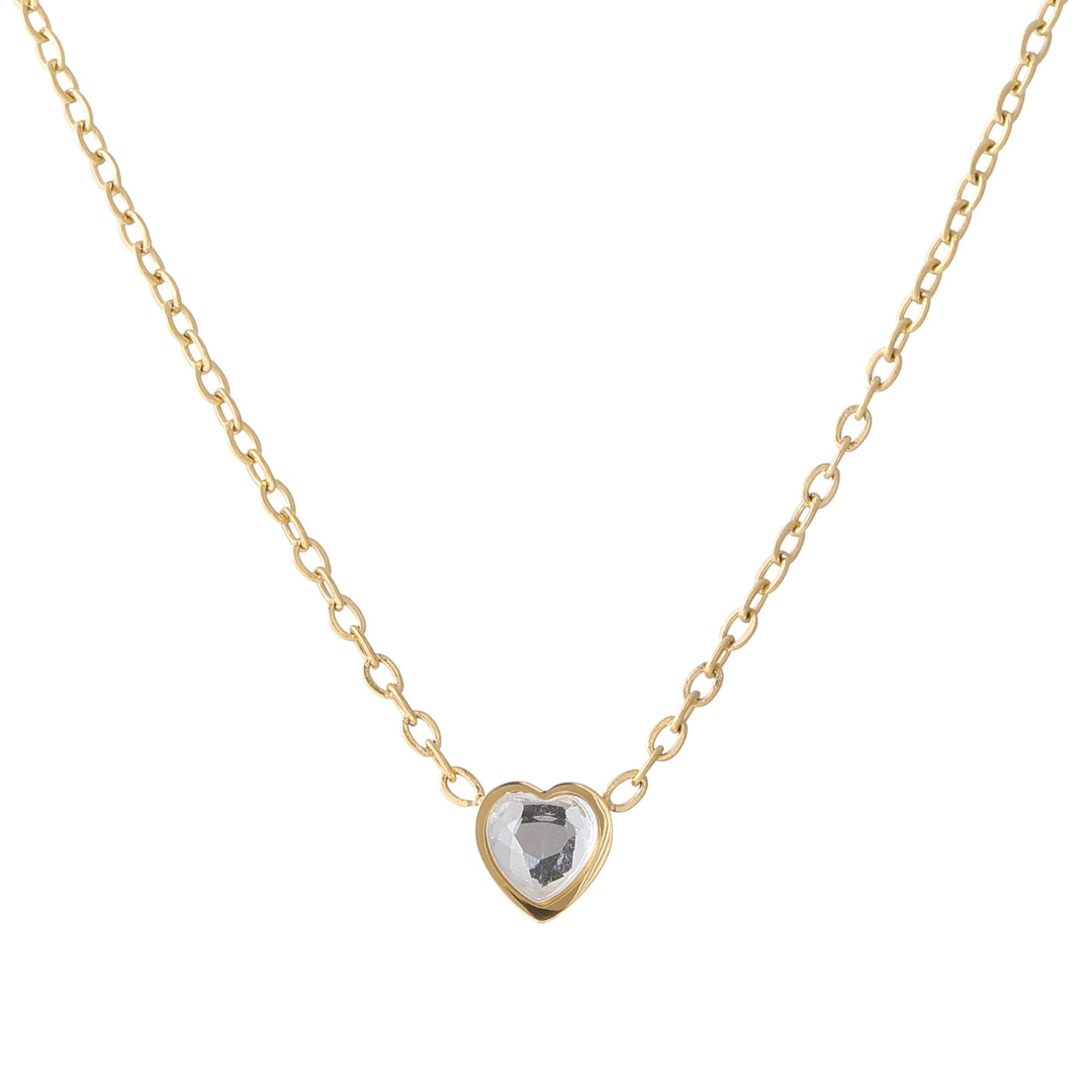 Heart Birthstone Necklace | Necklaces by DORADO