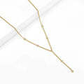 Bezel Stone Drop Necklace | Necklaces by DORADO