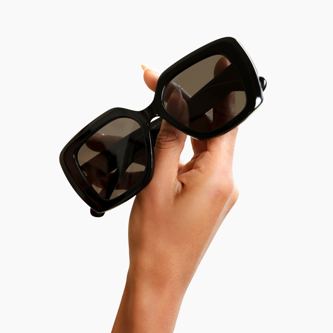Noir Oversized Blackout Sunglasses | Sunglasses by DORADO