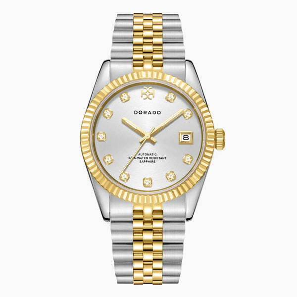 DORADO Two Tone Timeless Watch - Silver | DORADO