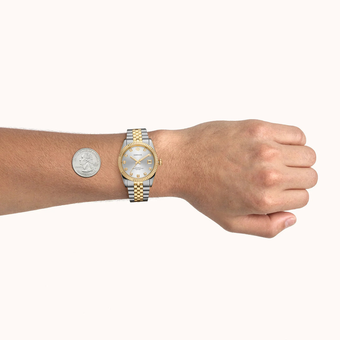 DORADO Two Tone Timeless Watch - Silver