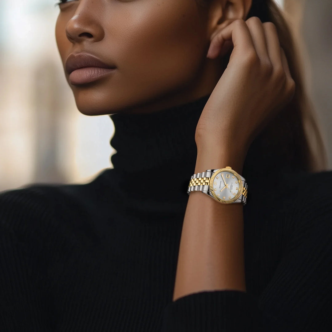 DORADO Two Tone Timeless Watch - Silver