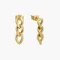 Cuban Link Drop Earrings | Earrings by DORADO