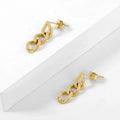 Cuban Link Drop Earrings | Earrings by DORADO