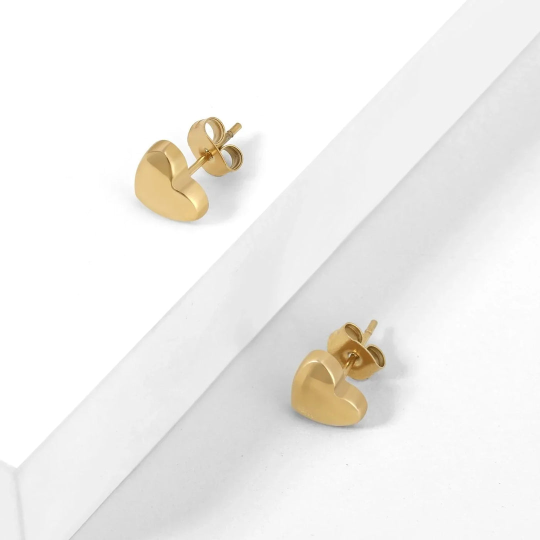 Heart Stud Earrings | Earrings by DORADO