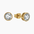 Bezel Stone Earrings | Earrings by DORADO