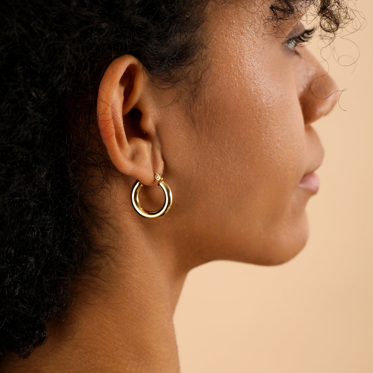 Bold Tube Hoop Earrings | Earrings by DORADO