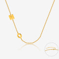 Sideways Initials Necklace | Necklaces by DORADO