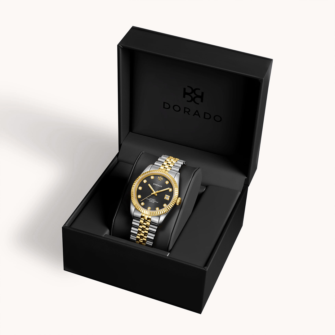 DORADO Two Tone Timeless Watch - Black | Watch by DORADO